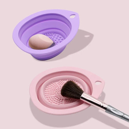 Silicone Makeup Brush Washing Bowl