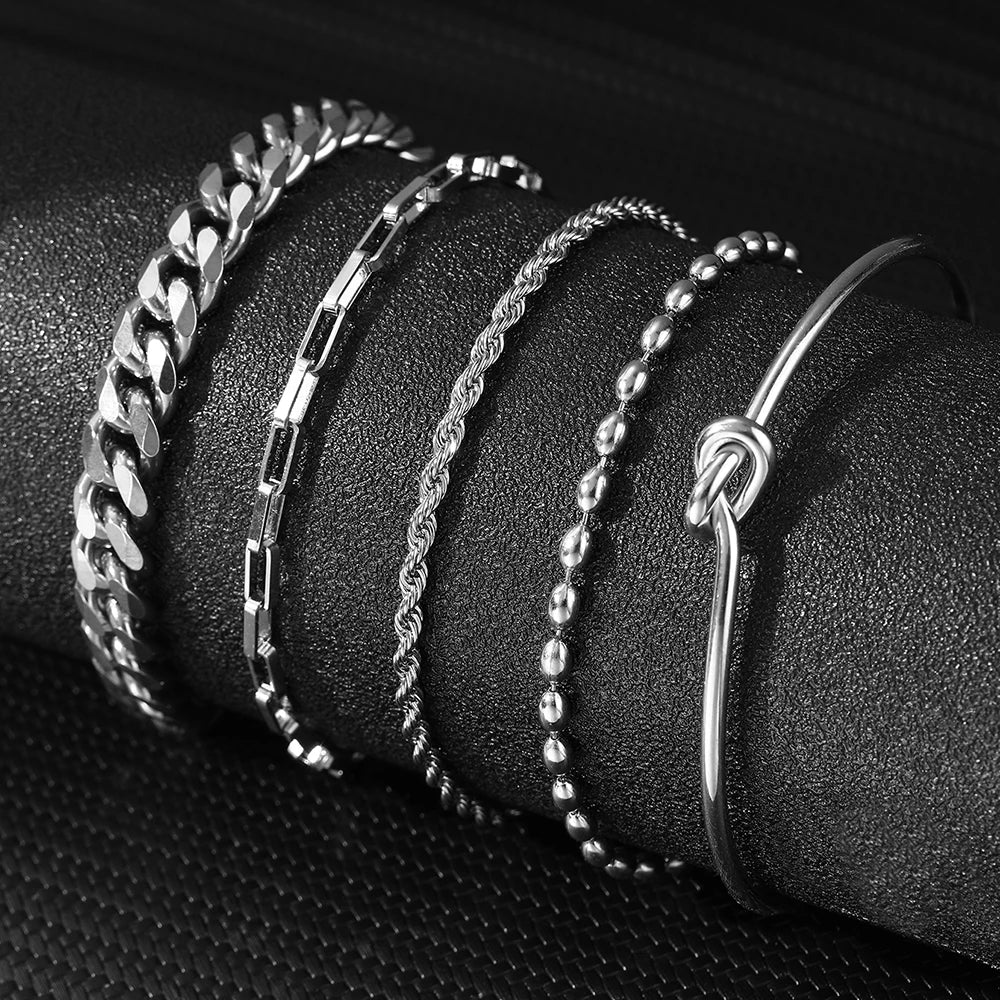 Fashionable Atmosphere Chain Gorgeous Bracelets Set