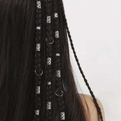 80pcs Hollow Out Hair Ring