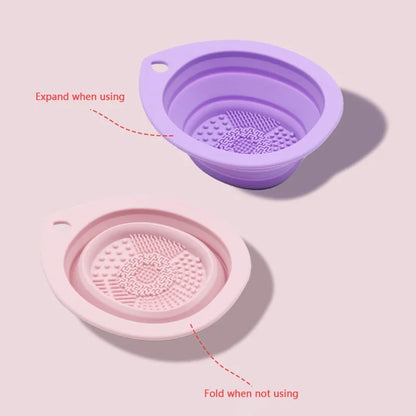 Silicone Makeup Brush Washing Bowl