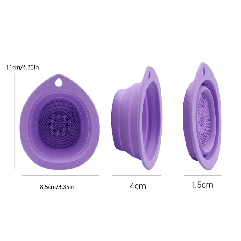 Silicone Makeup Brush Washing Bowl