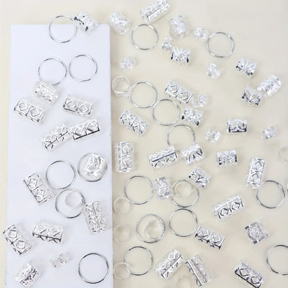 80pcs Hollow Out Hair Ring